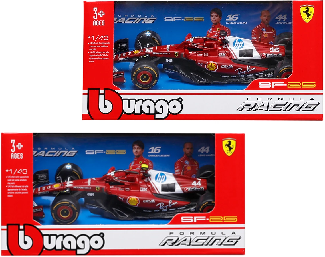 Коллекционная машинка 1:43 Bburago FERRARI RACING - SF-25 (2025) (1:43) (18-36853)