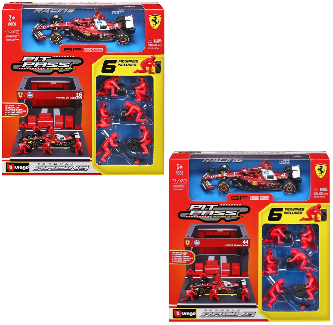 Коллекционная машинка 1:43 Bburago PIT PASS FERRARI SF-25 (1:43) (18-36865)