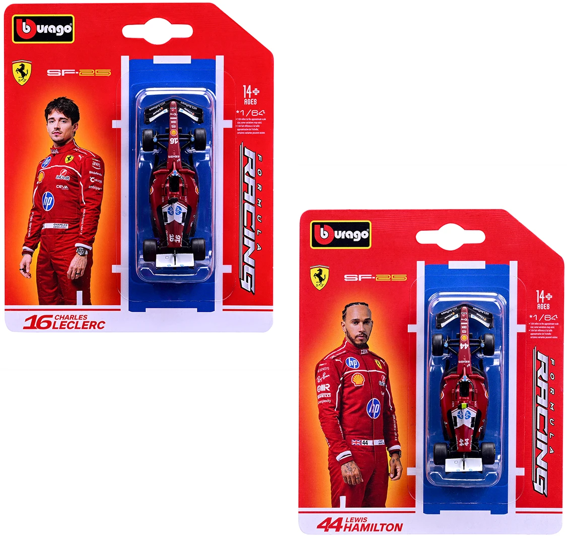 Коллекционная машинка 1:64 Bburago FERRARI SF-25 (2025) (1:64) (18-56801)