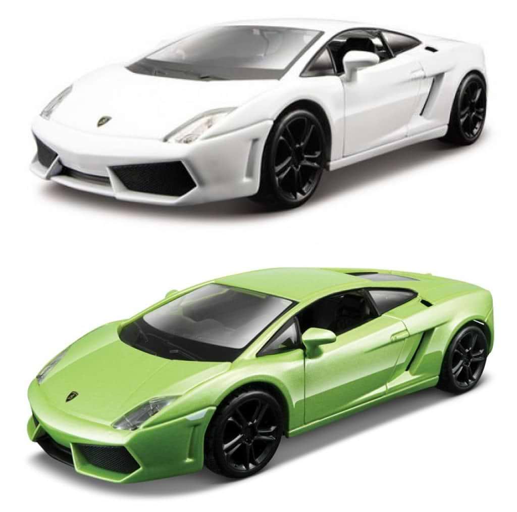 Колекційна машинка 1:32 Bburago Lamborghini Gallardo LP560-4 (2008) (асорті білий, світло-зелений металік, 1:32) (18-43020)