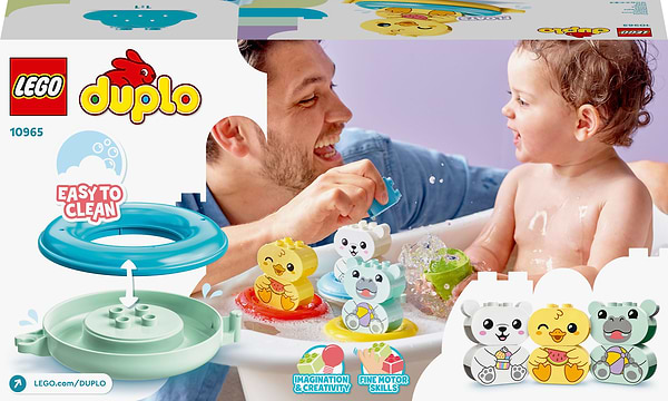 Фото - Конструктор LEGO DUPLO My First Веселе купання: Плаваючий потяг із тваринами (10965)