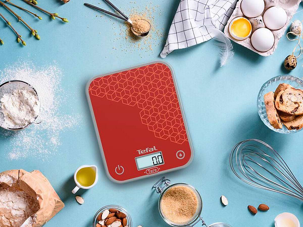 Фото - Ваги кухонні Tefal BC50D7V0 OPTISS GRAPHIC RED