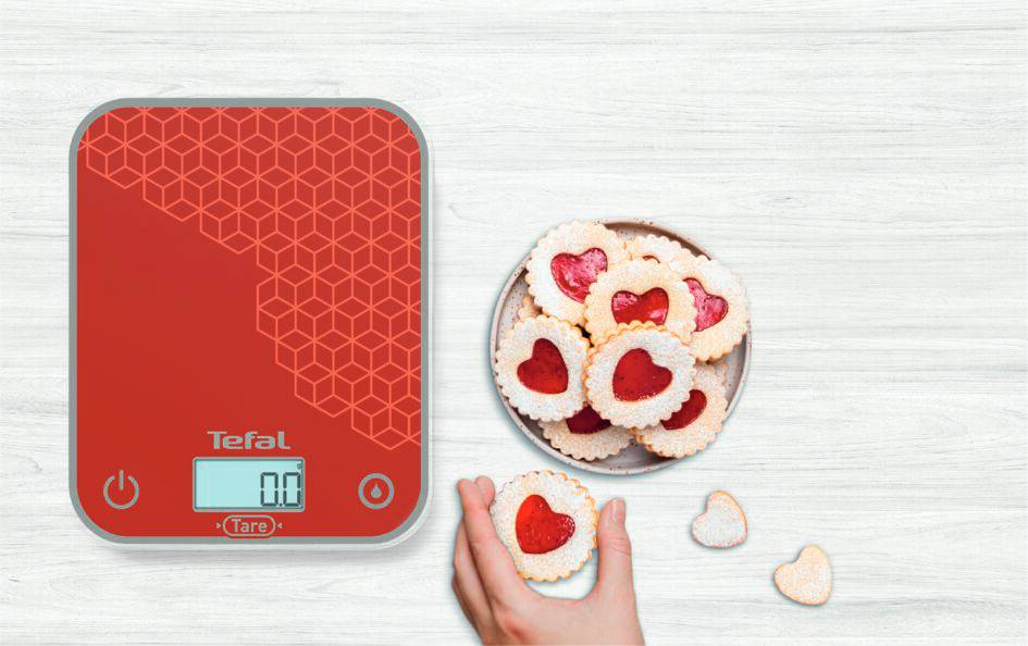 Фото - Ваги кухонні Tefal BC50D7V0 OPTISS GRAPHIC RED