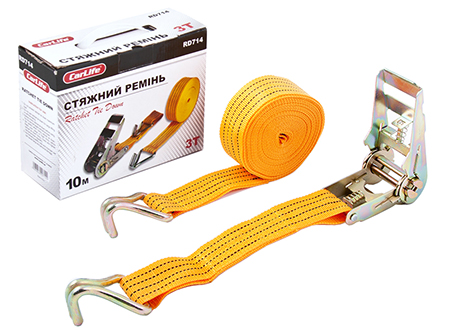 Стяжной ремень CarLife с замком 3т 10м (RD714)