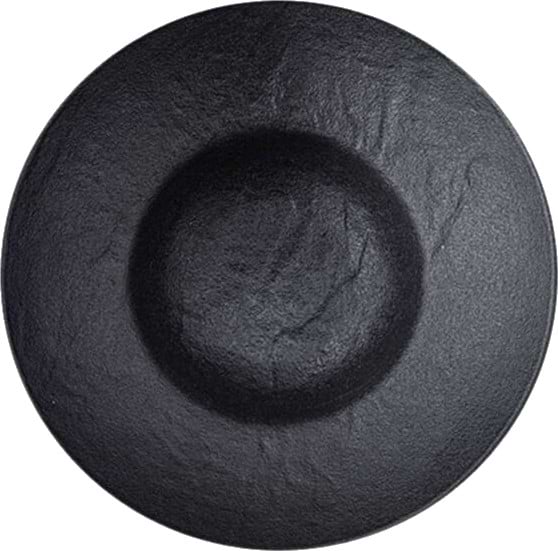 Тарелка суповая Wilmax Slatestone Black 22.5 см (WL-661113 / A) - Фото 1