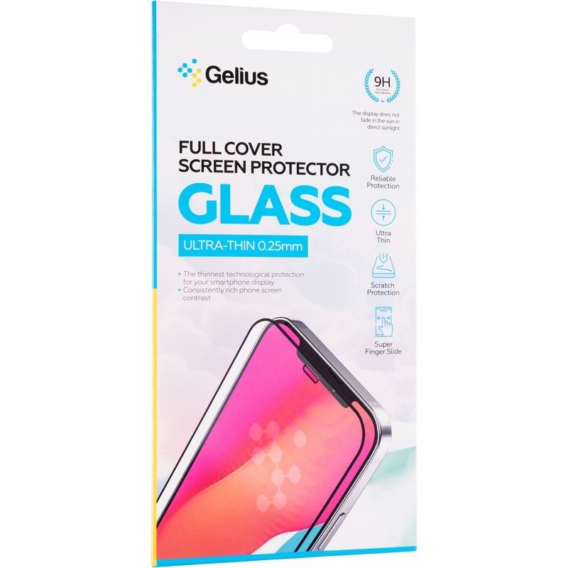 Защитное стекло для смартфона Gelius Full Cover Ultra-Thin 0.25mm for iPhone 17 Black (101309)