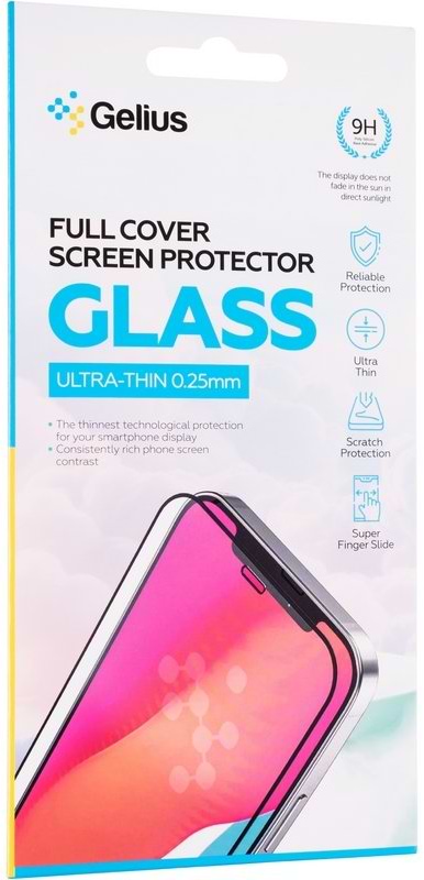 Фото - Защитное стекло для смартфона Gelius Full Cover Ultra-Thin 0.25mm for Poco X7 Pro Black (101314)
