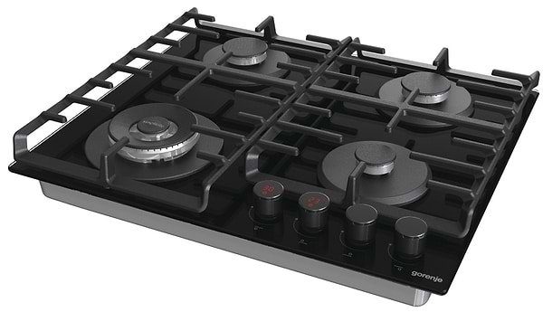 Фото - Уцінка - Варильна поверхня газова Gorenje GKTW642SYB Black