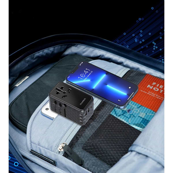 Фото - Сетевое зарядное устройство Choetech 4xUSB 100W PD 2хUSB-C+2хUSB-A сharger diamond model Black (PD6028-BK)