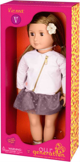 Фото - Лялька Our Generation Віена в рожевій шкіряній куртці 46 см (BD31101Z)