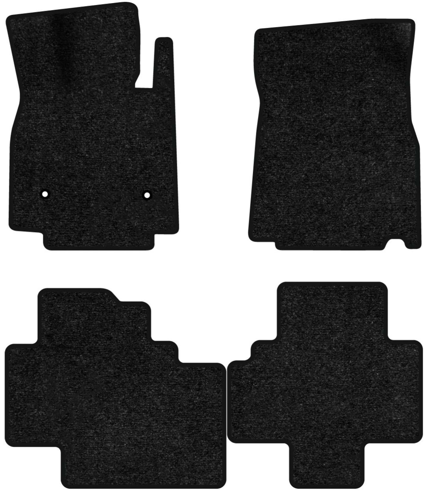 Коврики ворсовые в салон авто EVAtech Standard для BYD Tang (EV) 7 seats 2018 2 поколение SUV EU черный кант BD41789PD4AV2VEB