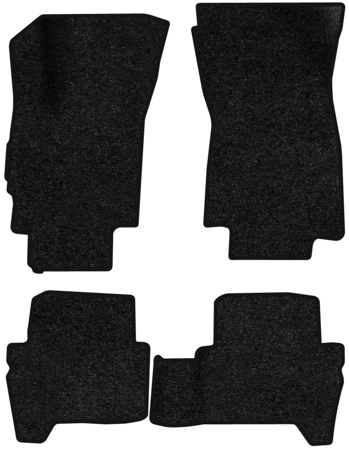 Коврики ворсовые в салон авто EVAtech Standard для BYD Yuan S1 EV 2016-2021 1 поколение SUV China черный кант BD42245PDR4VEB