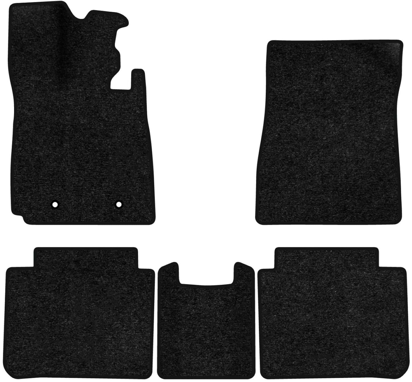 Коврики ворсовые в салон авто EVAtech Standard для BYD Han Ev 2020 1 поколение Sedan China черный кант BD43190CD5AV2VEB