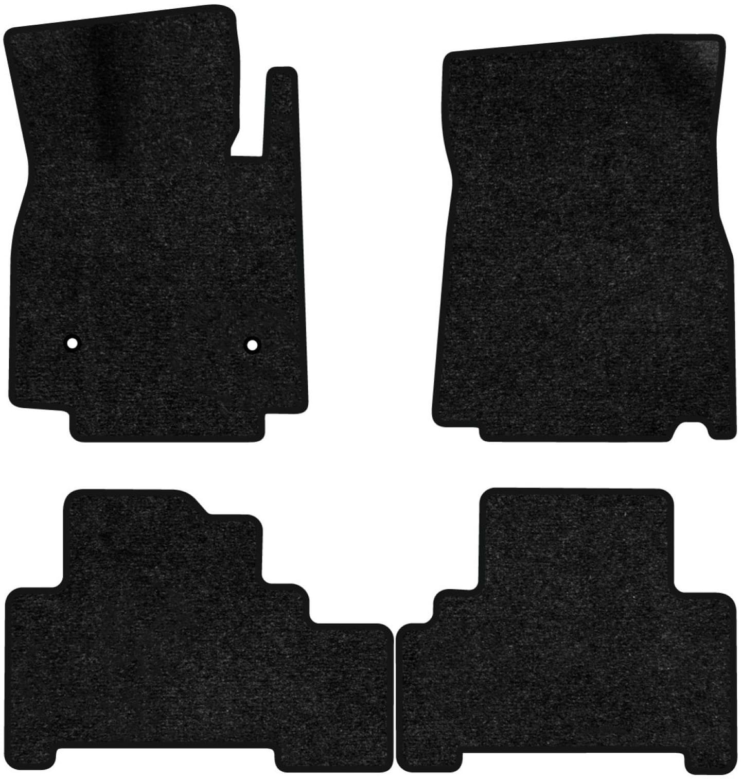 Коврики ворсовые в салон авто EVAtech Standard для BYD Tang (EV) 6 seats 2018 2 поколение SUV EU черный кант BD43757PDC4AV2VEB