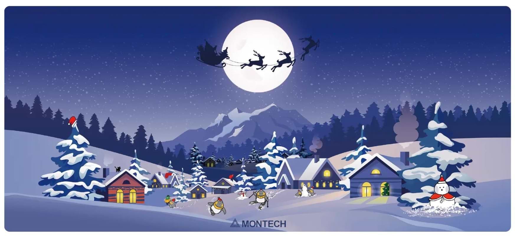Килимок для миші  ігровий Montech GMP 103 (XMAS) - Фото 1