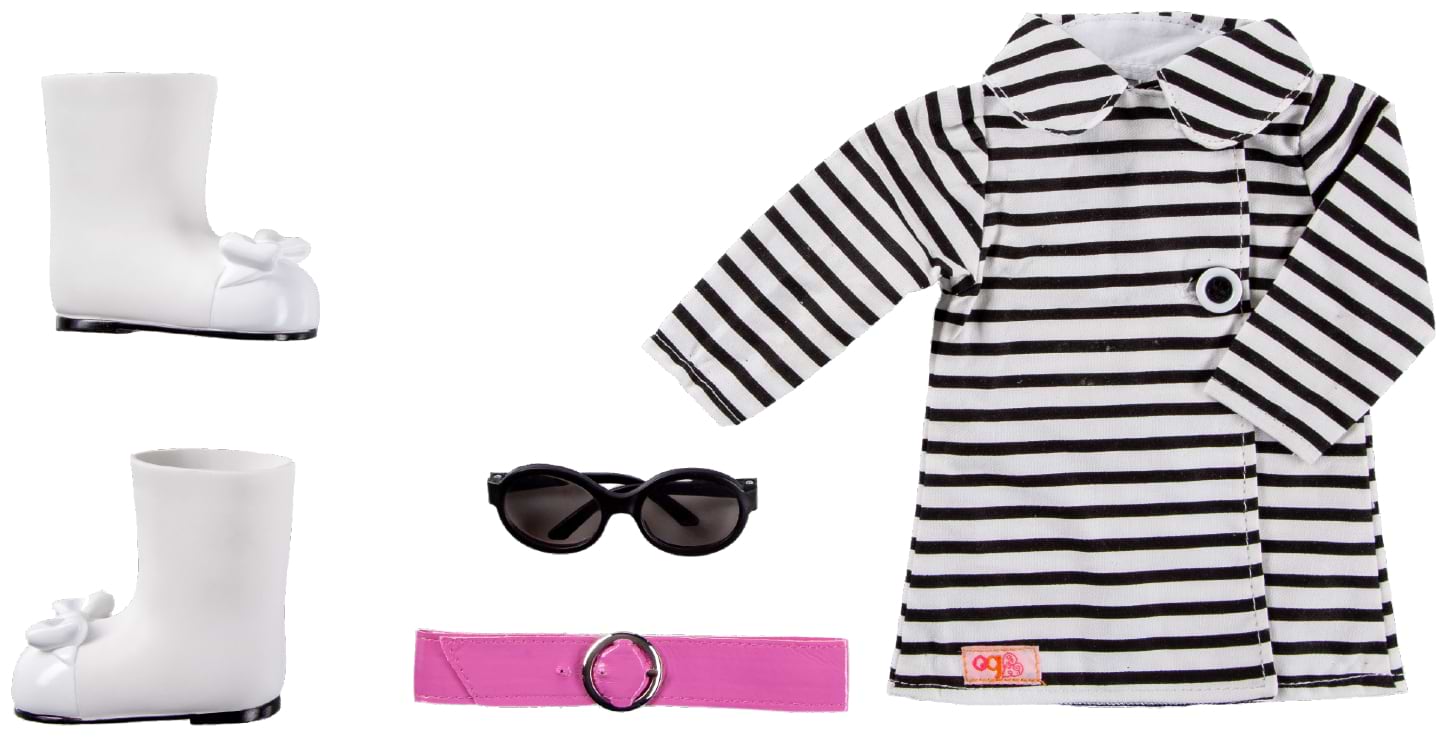 Одежда и аксессуары для куклы Our Generation Полосатое Пальто (BD60012Z)