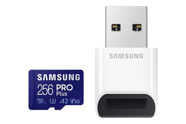 Фото - Карта памяти Samsung MICRO SDXC PRO+ 256GB W/READER (MB-MD256SB/WW)