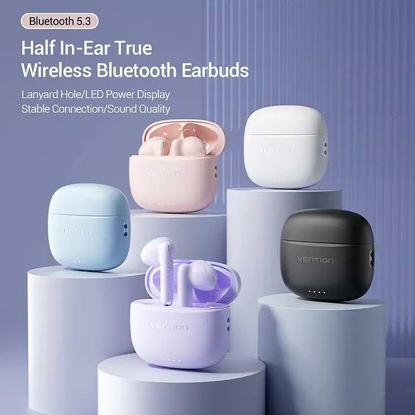 Фото - Навушники вкладиші бездротові TWS Vention Elf Earbuds E03 White (NBHW0)