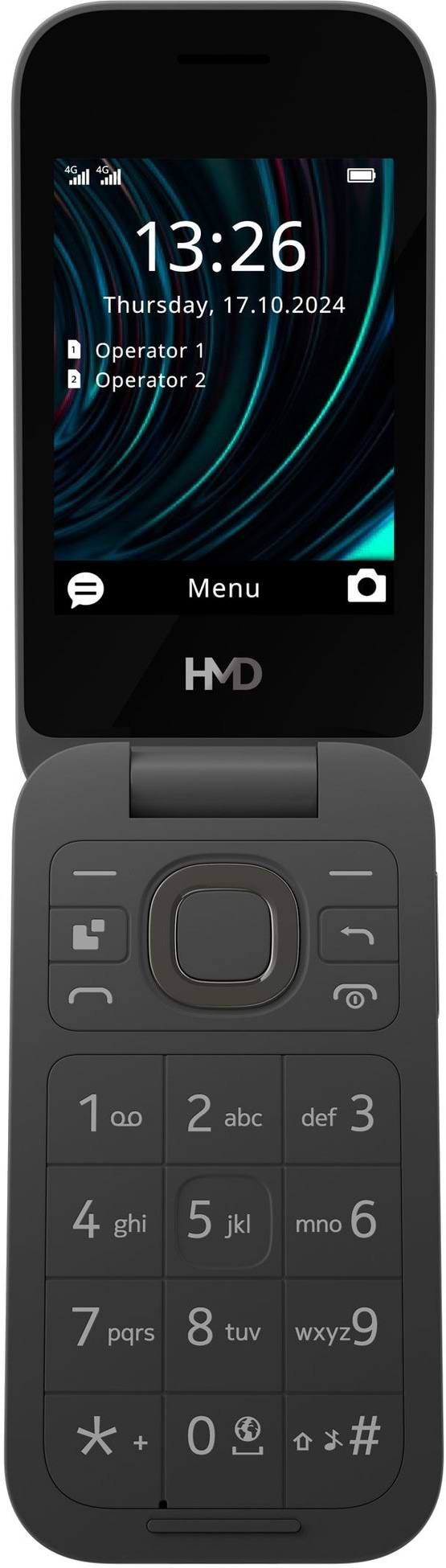 Фото - Мобильный телефон HMD 2660 4G Flip DS Black