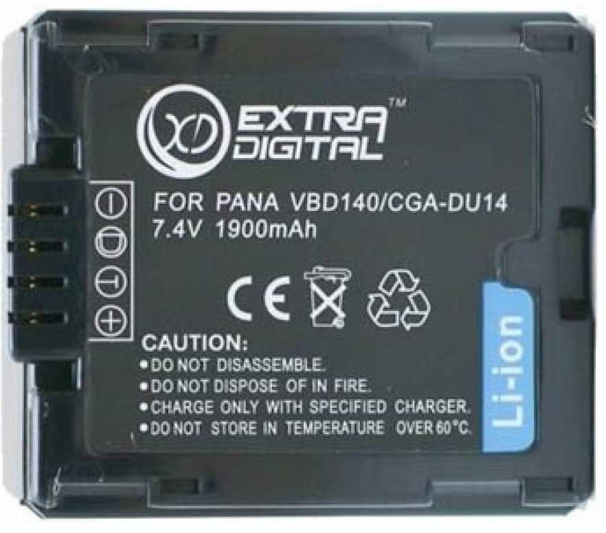 Акумулятор для фотокамери ExtraDigital Panasonic CGA-DU14 (BDP2550)