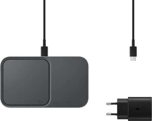 Фото - Беспроводное зарядное устройство Samsung 15W Wireless Charger Duo with TA (EP-P5400TBEGEU)
