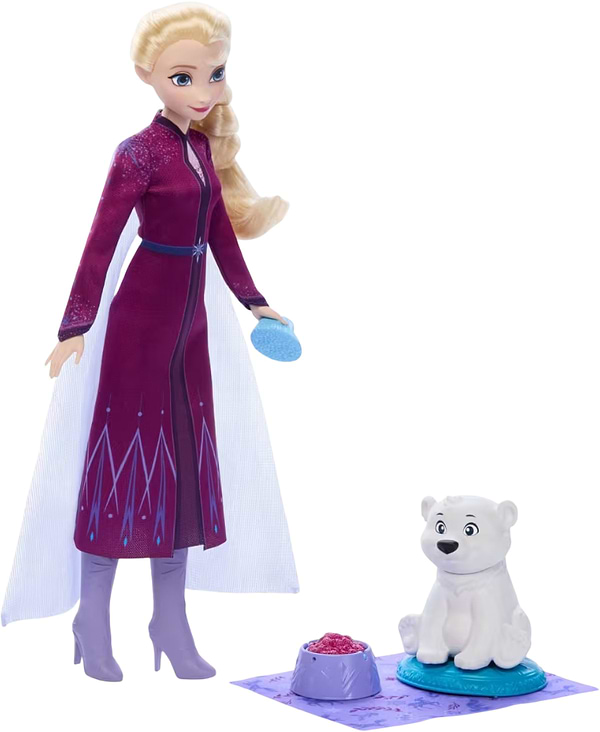 Фото - Лялька Disney Frozen Ельза з маленьким ведмежам Крижане серце (JFG16)