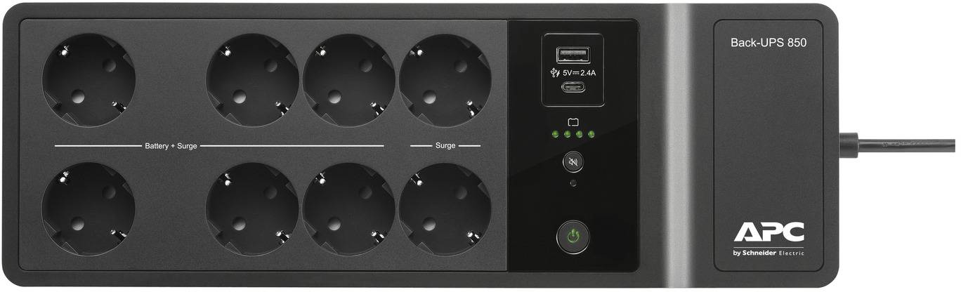 Источник бесперебойного питания APC Back-UPS 850VA 230V USB Type-C and A charging ports (BE850G2-GR)