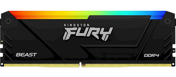 Фото - Память DDR Kingston Fury Beast RGB Black DDR4-3200 64GB (2x32GB) CL16-20-20 1.35V XMP (KF432C16BB2AK2/64)