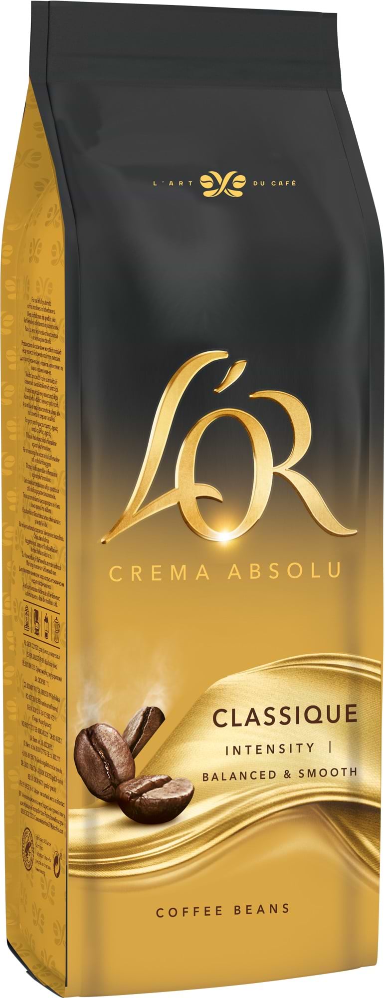 Кофе в зернах L`OR Crema Absolute Classic 1 кг - Фото 1
