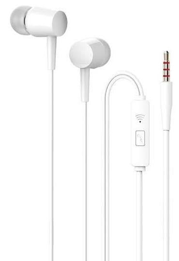 Фото - Наушники вкладыши проводные Denmen DR02 3.5mm 1.2 м White (DE-DR02-WH)