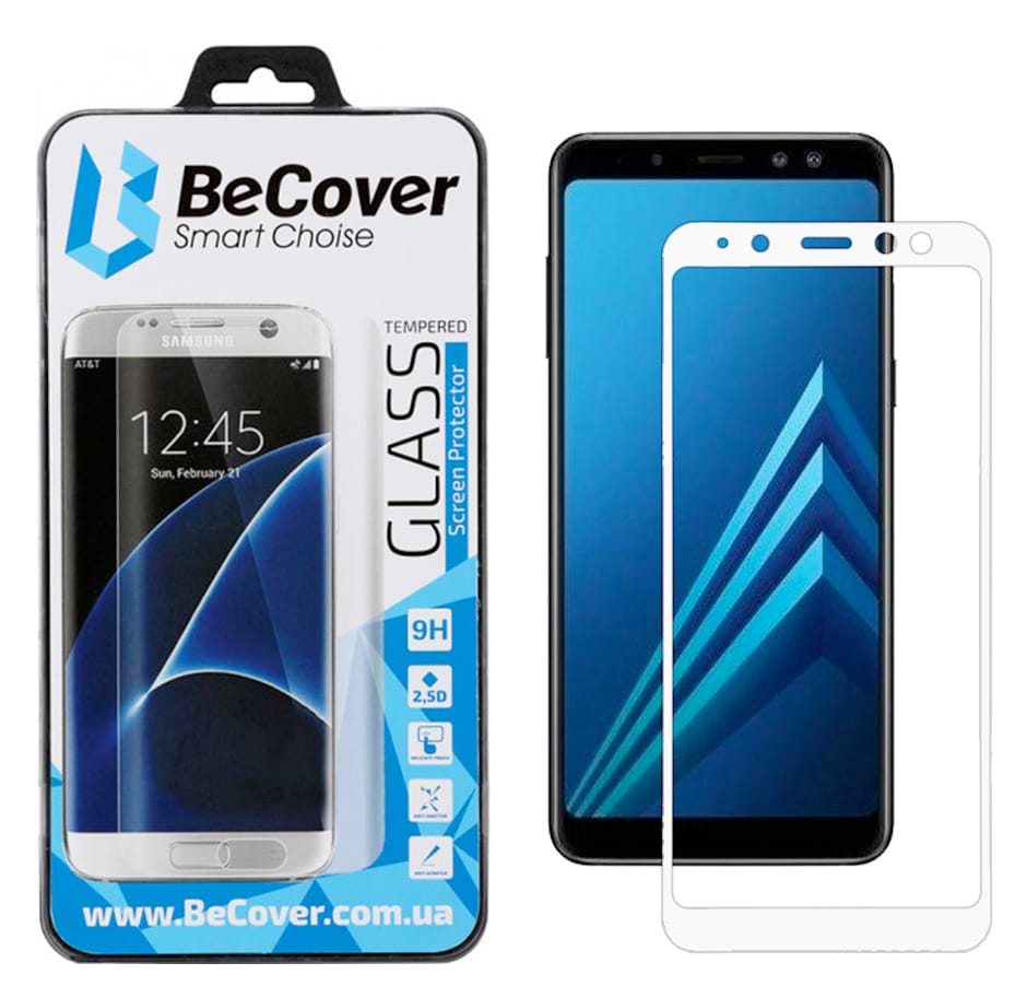 Захисне скло для смартфону BeCover Samsung Galaxy A8+ 2018 SM-A730 White (704681)