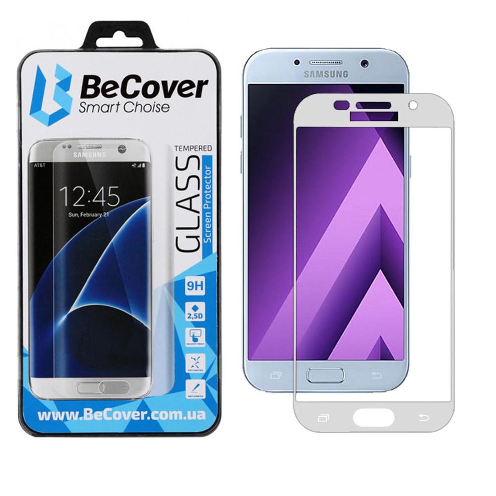 Захисне скло для смартфону BeCover Samsung Galaxy A3 2017 SM-A320 White (704685)