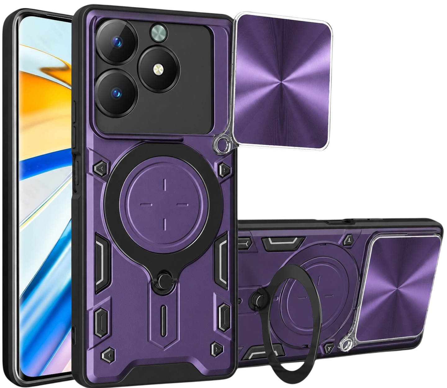 Чехол для смартфона BeCover Full Guard Slide Magnetic for Realme 15T Purple (716416)