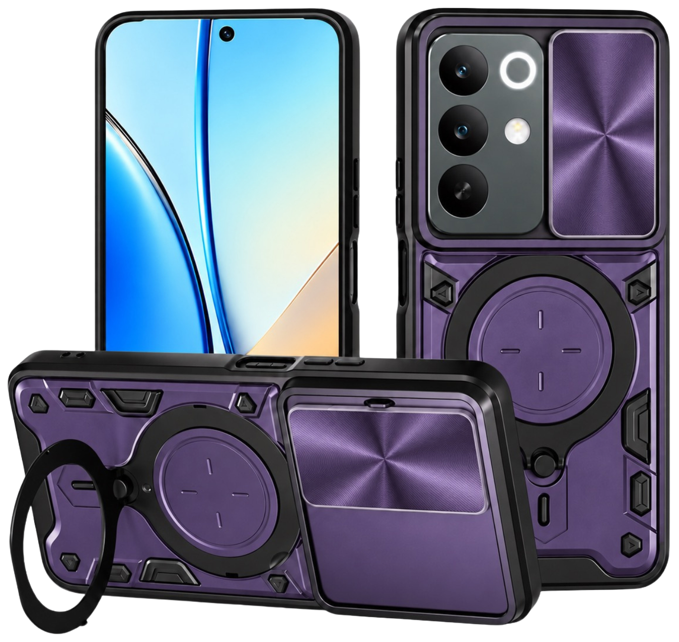 Чехол для смартфона BeCover Full Guard Slide Magnetic for Realme C85 5G Purple (716420)