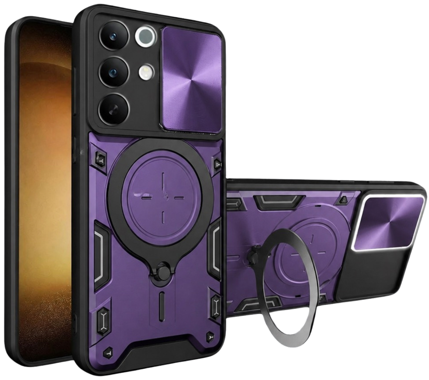 Чехол для смартфона BeCover Full Guard Slide Magnetic for Realme C85 Pro Purple (716422)
