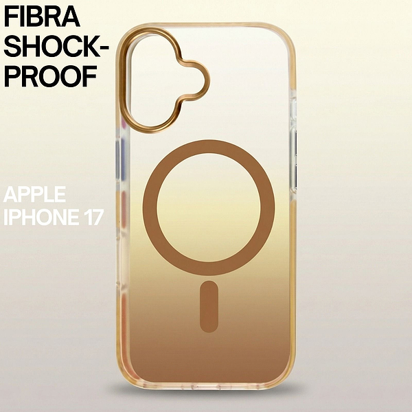 Фото - Чехол для смартфона BeCover FIBRA Shock-Proof case with MagSafe for Apple iPhone 17 Gold (715444)