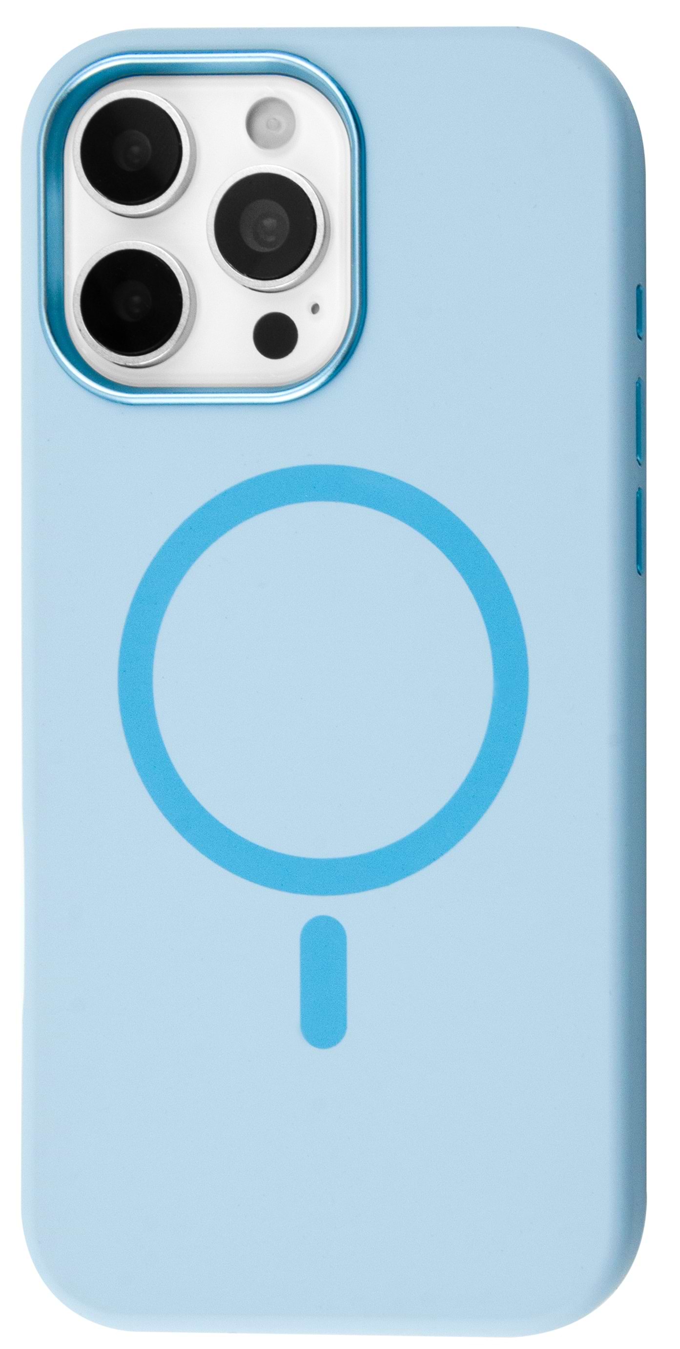 Чехол для смартфона BeCover FIBRA Silicone OmniMag for Apple iPhone 16 Pro Max Light Blue (716237)