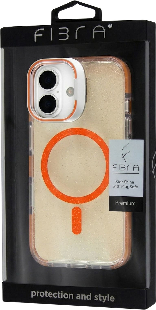 Фото - Чохол для смартфону BeCover FIBRA Star Shine with MagSafe for Apple iPhone 17 Orange (715415)