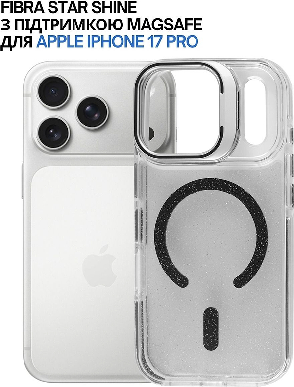 Фото - Чехол для смартфона BeCover FIBRA Star Shine with MagSafe for Apple iPhone 17 Pro Black (715425)