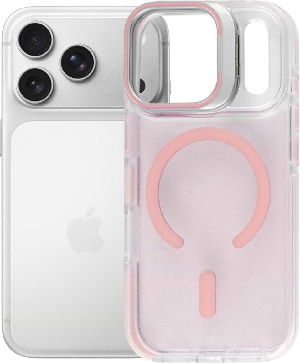 Фото - Чохол для смартфону BeCover FIBRA Star Shine with MagSafe for Apple iPhone 17 Pro Light Pink (715428)