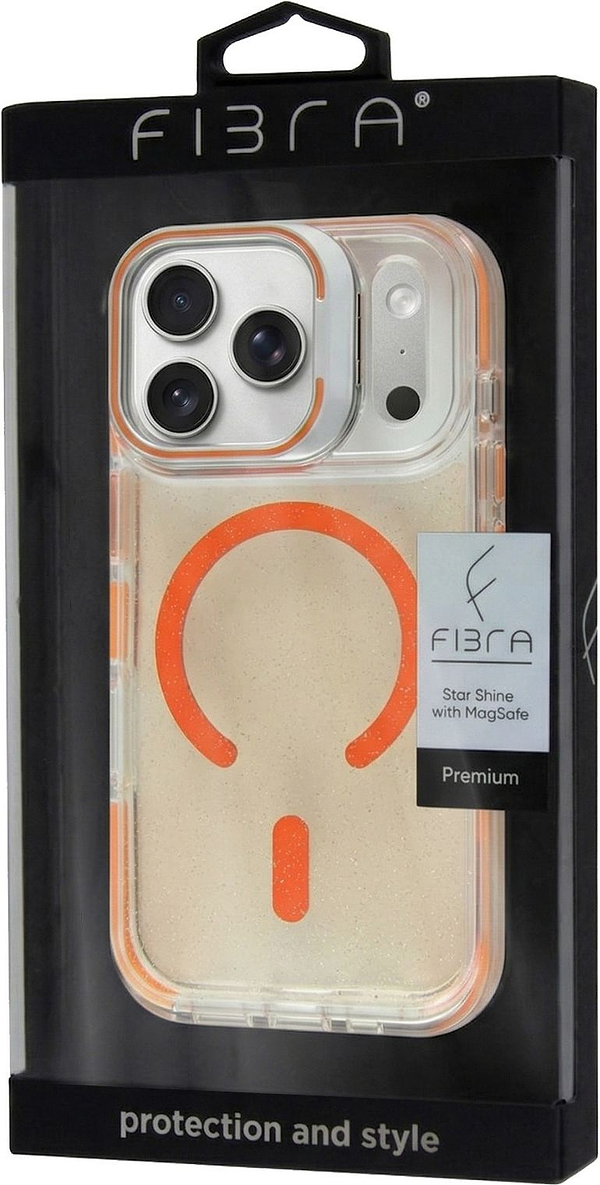 Фото - Чохол для смартфону BeCover FIBRA Star Shine with MagSafe for Apple iPhone 17 Pro Orange (715429)