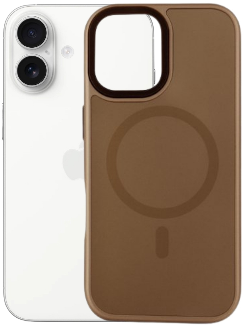 Чохол для смартфону BeCover FIBRA ArcLine Case with MagSafe for Apple iPhone 17 Brown (715373)