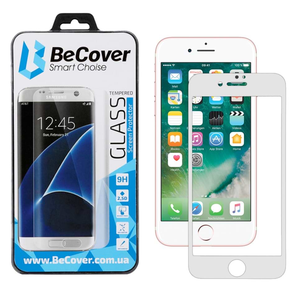Захисне скло для смартфону BeCover for Apple iPhone SE 2020/8/7 White (701041)