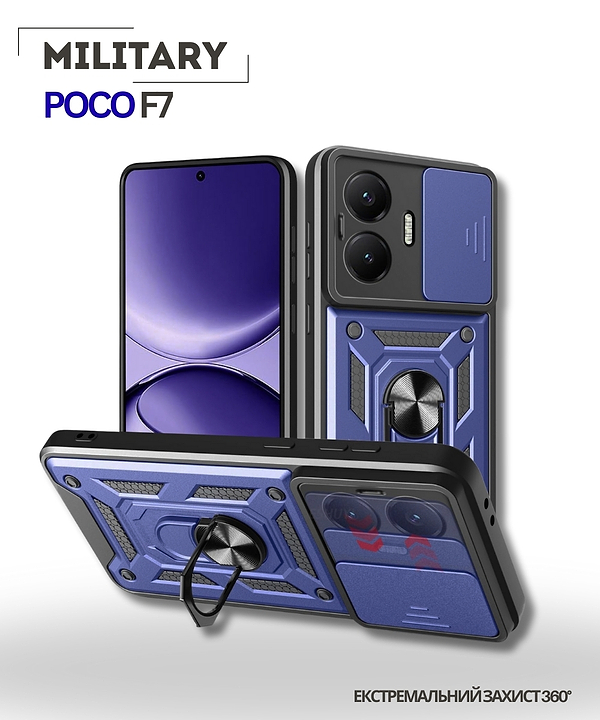 Фото - Чехол для смартфона BeCover Military for Poco F7 Blue (714747)