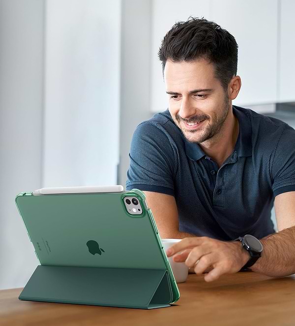 Фото - Чохол для планшету BeCover Tri Fold Hard for Apple iPad Pro 11'' M4 2024 Dark Green (711727)