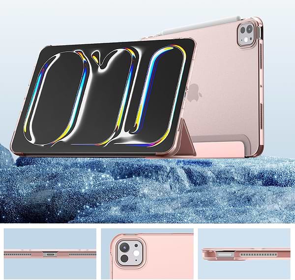 Фото - Чехол для планшета BeCover Tri Fold Hard for Apple iPad Pro 11'' M4 2024 Pink (711728)