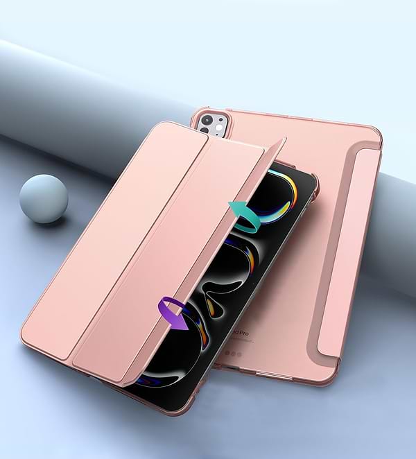 Фото - Чехол для планшета BeCover Tri Fold Hard for Apple iPad Pro 11'' M4 2024 Pink (711728)