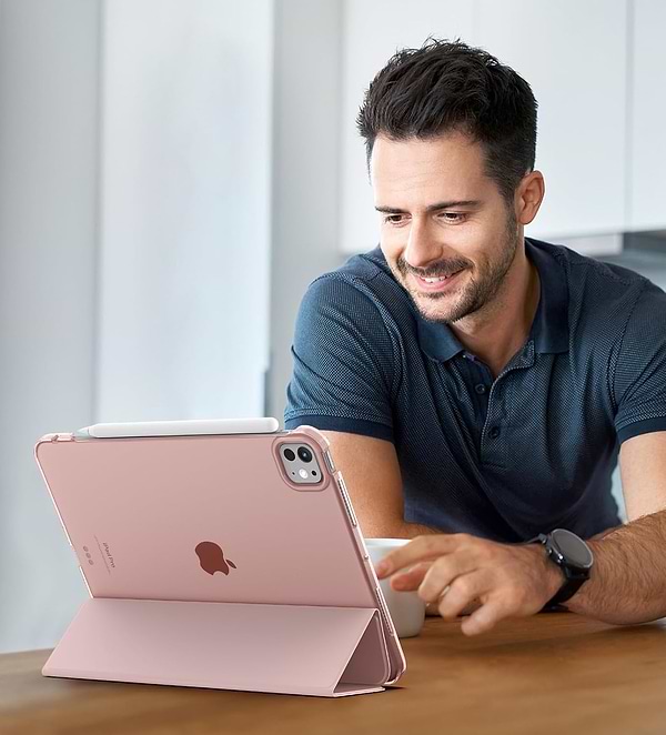 Фото - Чехол для планшета BeCover Tri Fold Hard for Apple iPad Pro 11'' M4 2024 Pink (711728)