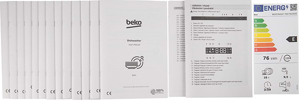 Фото - Посудомоечная машина встраиваемая Beko BDIS36020
