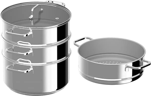 Фото - Набор емкостей для приготовления на пару Berghoff 1315161 Helix 28 см 5 пр.